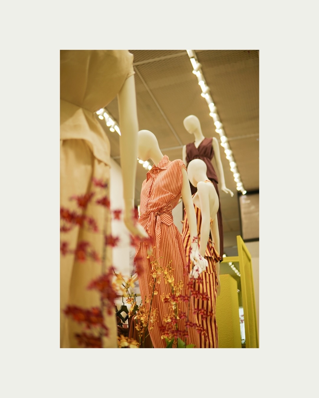 Manequins com peças da coleção La Chocolê